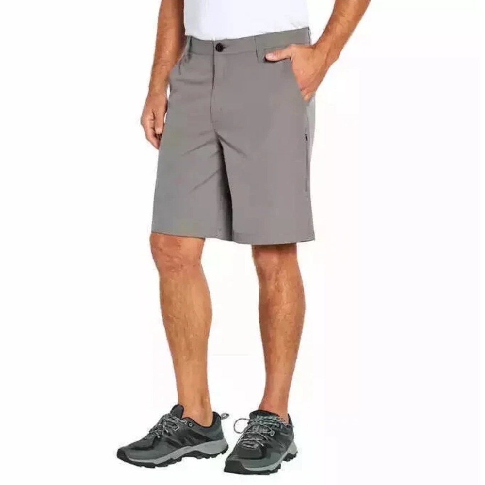 Orvis Tech Shorts 40 Gray 4-Way Stretch Zipper Pockets Outdoor Performance